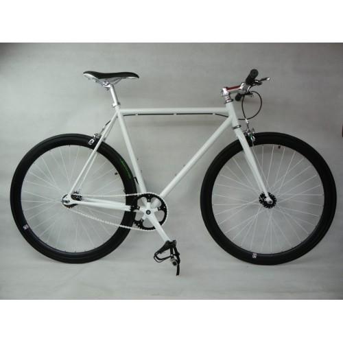 Foto No Logo White/Black Single Speed Fixed Gear Track Bike