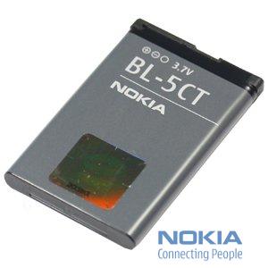 Foto Nokia BL-5CT Batería para Nokia 6730 classic / 3720 classic / 6303 classic / 5220 XpressMusic / 6303i classic / C5-00 / C6-01 / C3-01 Touch and Type (1050mAh, 3,7V) Iones de litio
