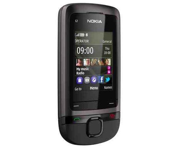 Foto Nokia C2-05 - gris Menús internos en  alemán, anglais, espagnol, français, italien, neerlandés, portugais, turco
