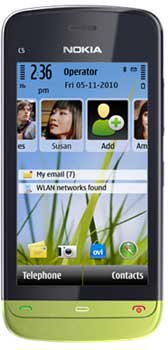 Foto Nokia C5-03 Lime Green . Móviles libres