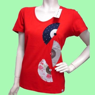 Foto Noos noos: camiseta roja abanicos