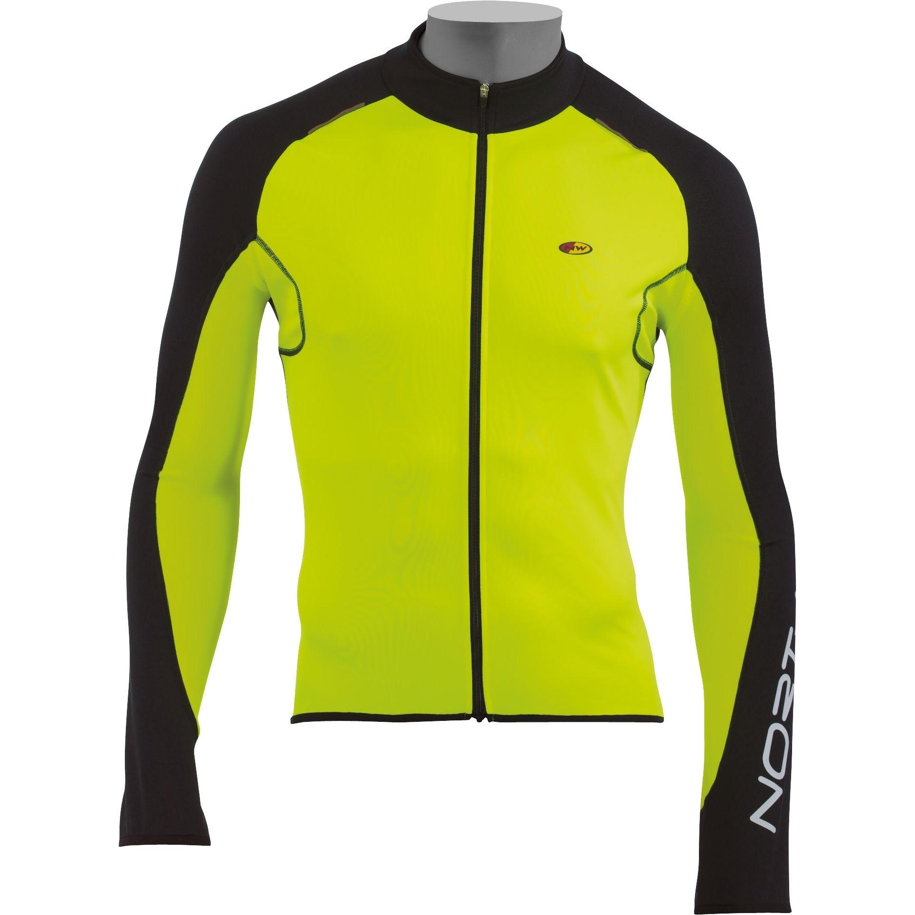 Foto Northwave Blade Jersey Long Sleeve -front protection - yellow/black