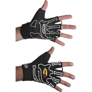 Foto NORTHWAVE Guantes cortos SKELETON Negro Blanco