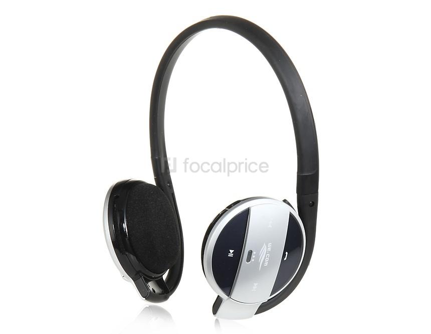Foto NOSOTROS BH-501 del En-oído del estilo Auricular Bluetooth estéreo con MP3 y ranura para tarjetas SD (Negro)