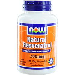 Foto Now Foods By Now Natural Resveratrol Cardiovascular Support 200 Mg- 12