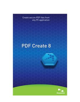 Foto Nuance PDFCREATE8RETAIL - pdf create 8.0, international english, re...