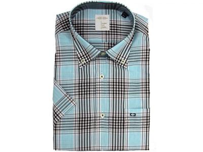 Foto Nueva Camisa Hombre Carlos Cordoba Manga Corta Cuadro 2 Colores Fabricada España