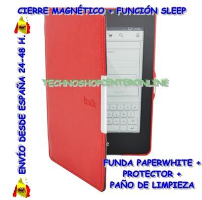 Foto Nueva Funda + Protector + Paño Kindle Paperwhite Funcion Sleep  Cierre Magnetico