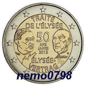 Foto Nueva Moneda De 2� Conmemorativa. Francia 2013.tratado De Eliseo. S/c