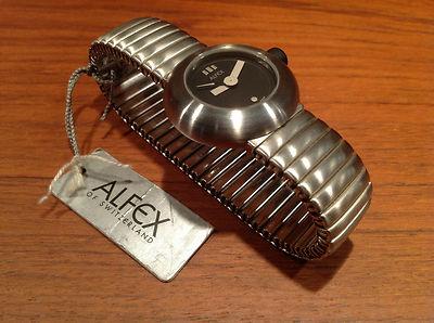 Foto Nuevo - Vintage Reloj Watch Montre Alfex Moments Quartz 29 Mm Steel  - Expo
