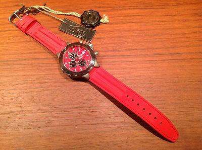 Foto Nuevo - Vintage Reloj Watch Montre Lotus Chronograph Red Quartz 38mm Titanium