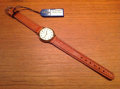 Foto Nuevo - Vintage Reloj Watch Montre Seiko Classic Quartz 25 Mm Brown  - Expo