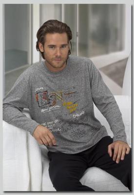 Foto Nuevo Pijama Hombre Massana Invierno Manga Larga Color Gris Talla Xxl Oferta