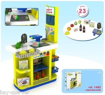 Foto Nuevo Supermercado Para Niños Con 20 Accesorios Nevera Bascula De Palau Toys