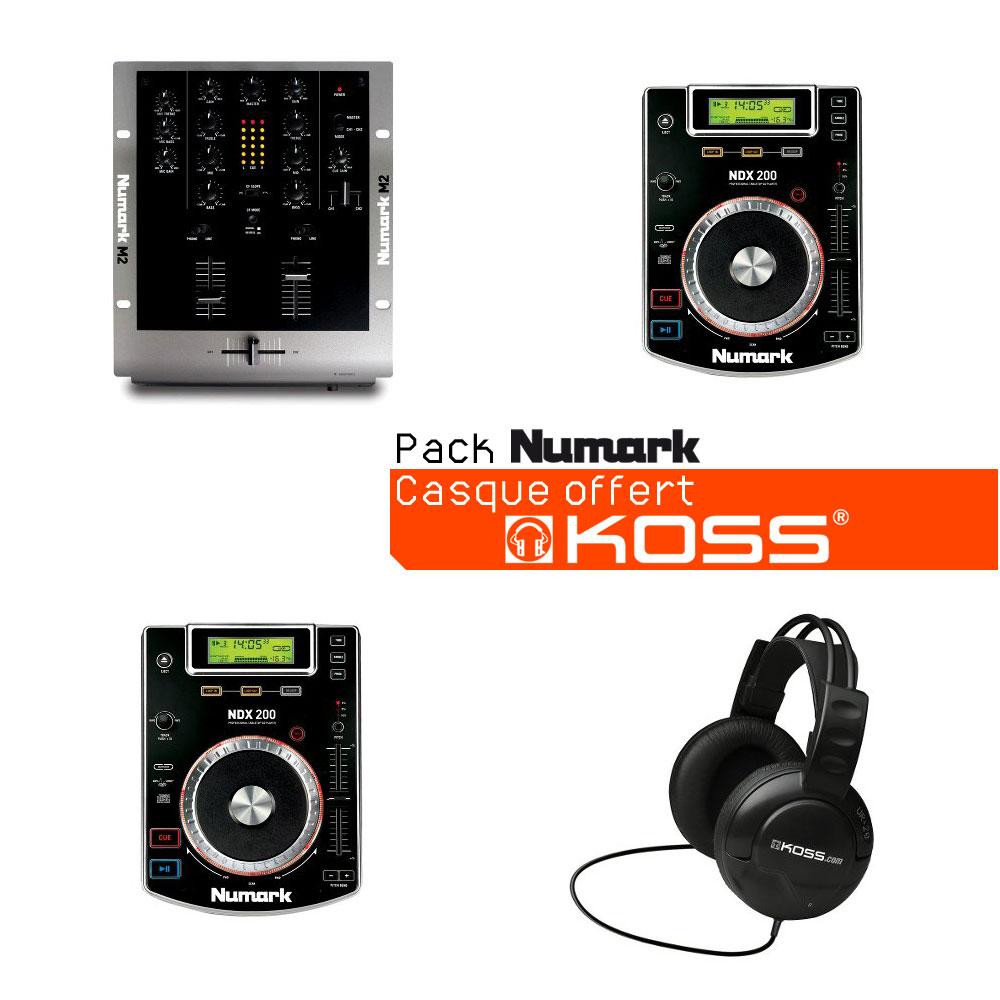 Foto Numark 2 X Ndx200 + 1 Mixer M2 + 1 Headphone Koss