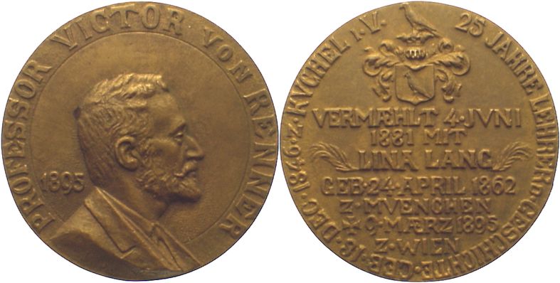 Foto Numismatik Bronzegussmedaille 1895