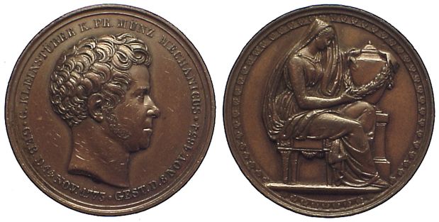 Foto Numismatik Bronzemedaille 1854