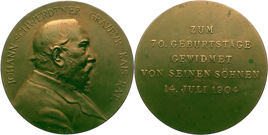 Foto Numismatik Bronzemedaille 1904