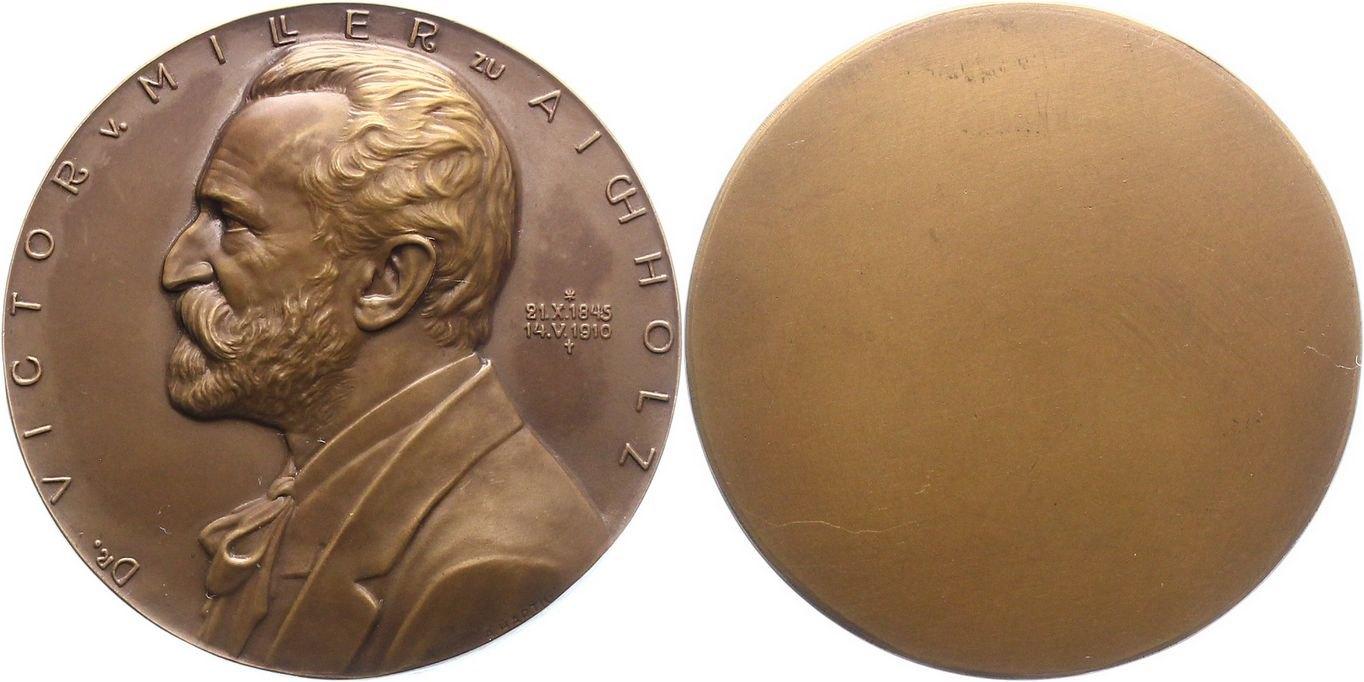 Foto Numismatik Einseitige Bronzemedaille 1910