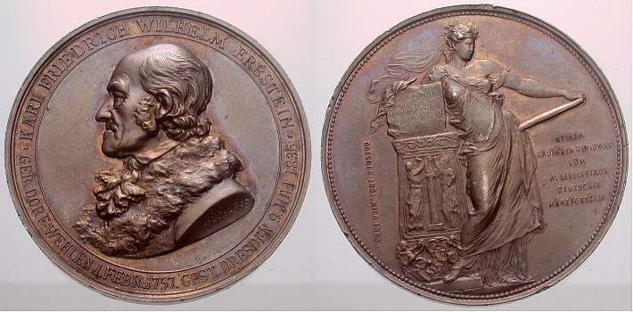 Foto Numismatik Nickel-Medaille 1883