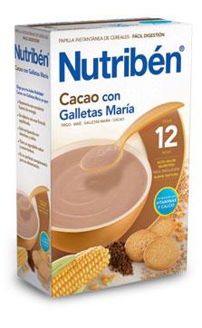 Foto Nutriben 600 G Papilla Cacao Con Galletas Maria