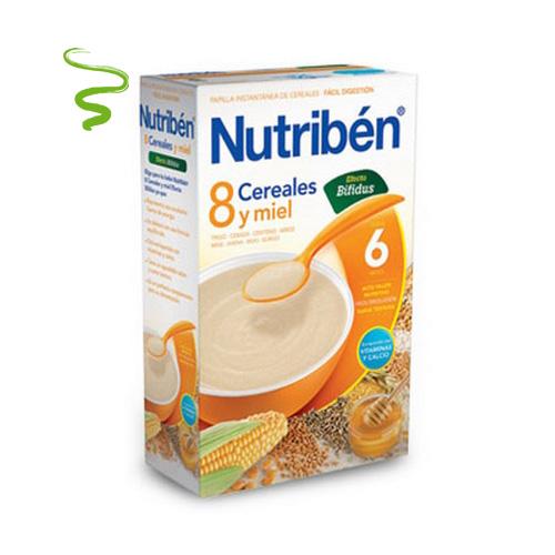 Foto Nutriben 8 Cereales Con Miel Efecto Bífidus 600 gr.