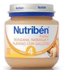 Foto NUTRIBEN MANZANA NARANJA PLATANO Y GALLETA 130 G