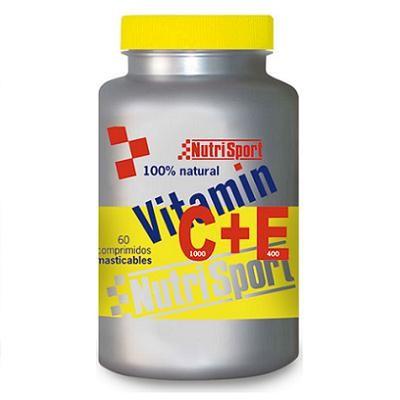 Foto NutriSport Vitamin C+E 60 Comprimidos Masticables