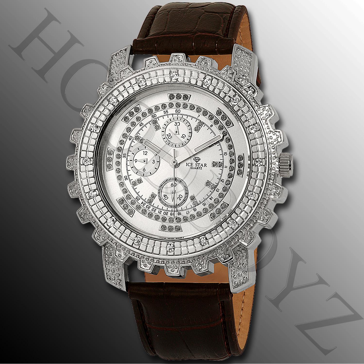 Foto Nyc Ice Relojes Marrón Oscuro Plata