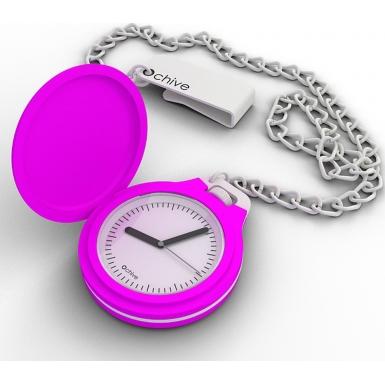 Foto O clock O Chive Fluro Pink Pocket Watch Model Number:OCHV11