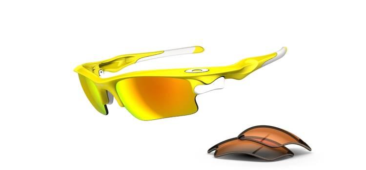 Foto Oakley Fast Jacket XL Gafas para ciclistas caballeros amarillo
