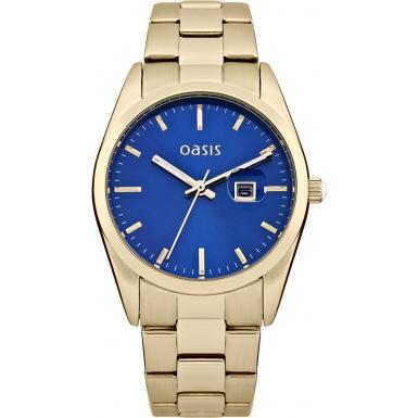 Foto Oasis Ladies Blue and Gold Watch Model Number:B1368