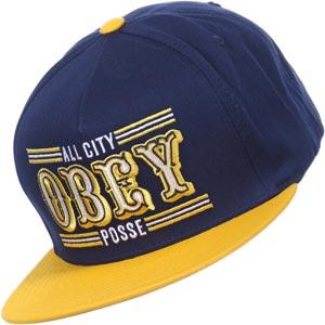 Foto Obey 89ers Snapback gorra azul amarillo