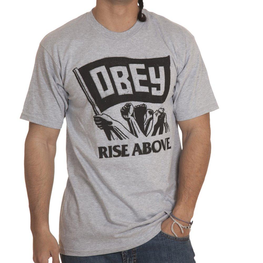 Foto Obey Camiseta Obey: Rise Above Flag GR Talla: M