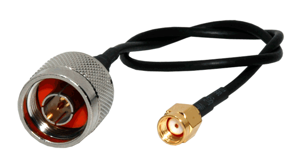 Foto OEM CABLE WIRELESS RP SMA MACHO N MACHO 1 5 MTS CABLE LMR 195