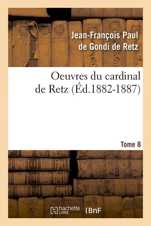 Foto Oeuvres du cardinal de retz t.8 edition 1882 1887