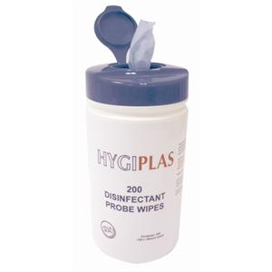 Foto OFERTA ESPECIAL: Toallitas de limpieza y termómetro Hygiplas Easytemp gratis 6 tubos de toallitas higiénicas y un termómetro blanco GRATIS.