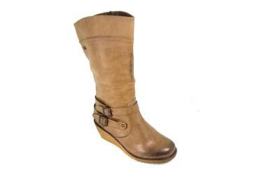 Foto Ofertas de botas de mujer Mustang 54334 taupe