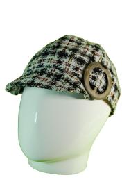 Foto Ofertas de gorras de mujer Albero LW382 blanco-negro-y-rosa