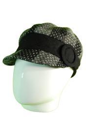 Foto Ofertas de gorras de mujer Albero LW388 negro-y-gris
