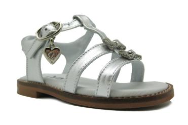Foto Ofertas de sandalias de niña Papanatas 4140 plata