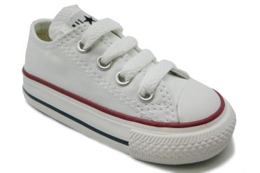 Foto Ofertas de zapatos de niña Converse INFANT ALL STAR OX WHITE blanco