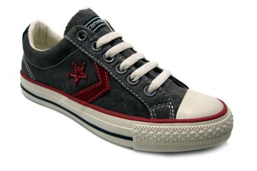 Foto Ofertas de zapatos de niña Converse Star Player EV gris-rojo