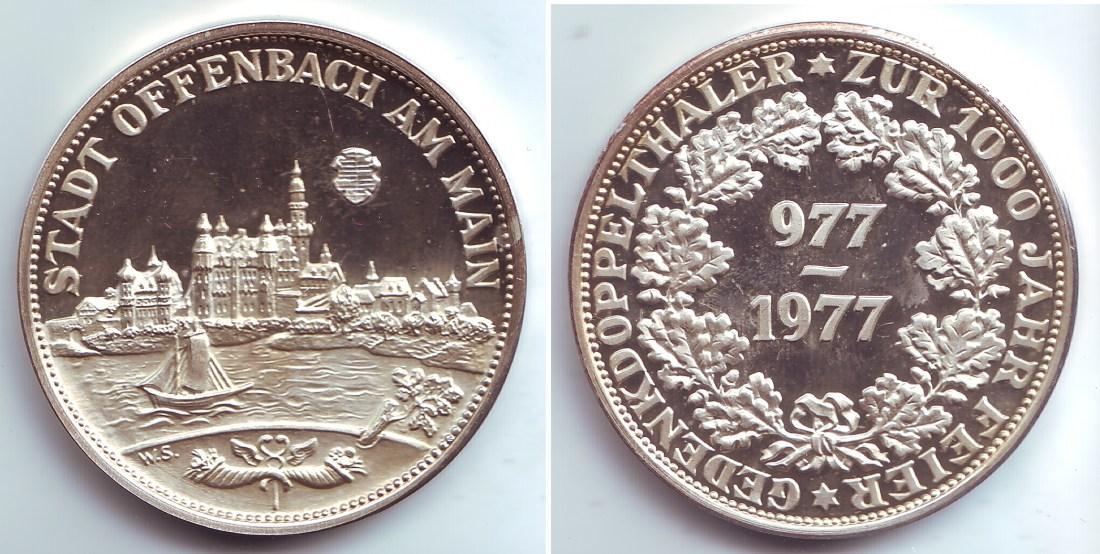 Foto Offenbach am Main Silbermedaille 1977