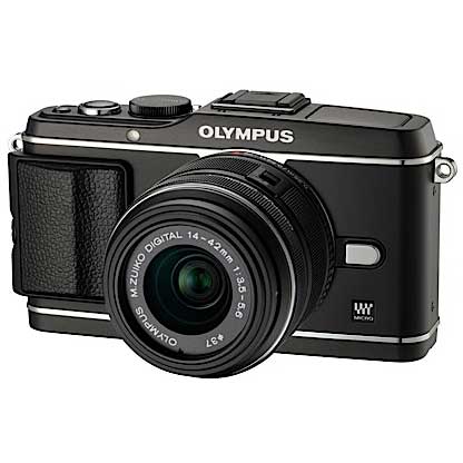 Foto Olympus e-p3 objetivo 14-42mm ii black ep3