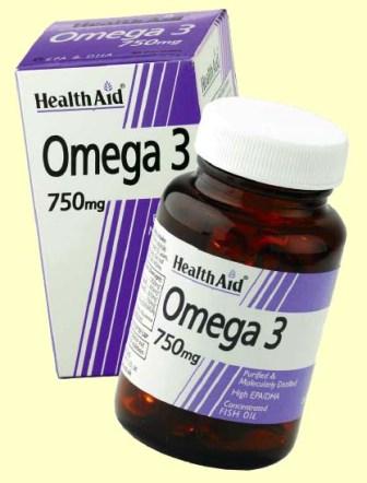 Foto Omega 3, 750 mg, 60 capsulas - Health Aid
