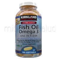 Foto Omega 3 Aceite de Pescado 1200 mg - Kirkland -180 capsulas