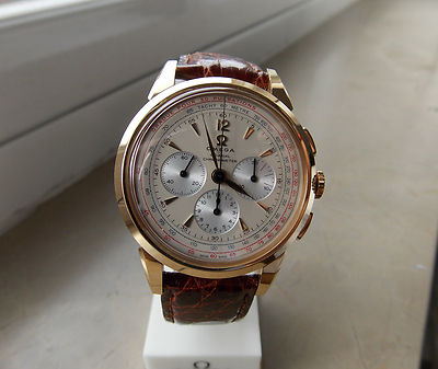 Foto omega chronograph museum nº 8 solid rose gold racend timer