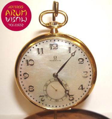 Foto Omega Pocket Watch Mother Of Pearl Reloj De Bolsillo