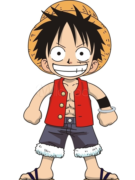 Foto One Piece Luffy cosplay traje de Halloween